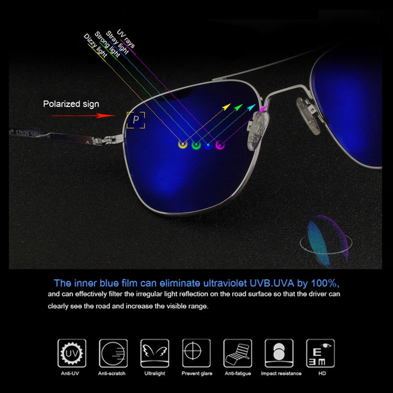 AO Sunglasses Polarized Lens M - Sunglasses Aviator Polarized 评论和价格