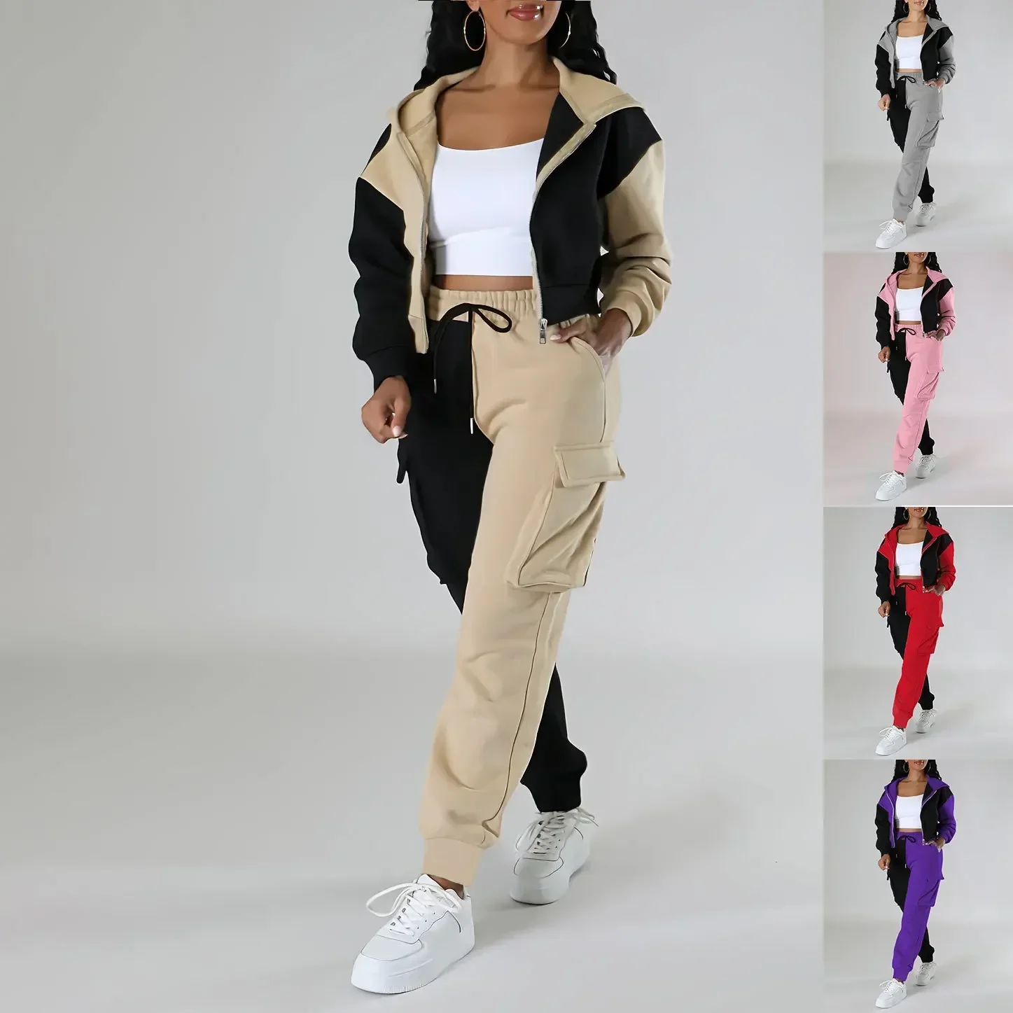 Women Loose Autumn Winter Two  - Short Linen Drawstring 评论和价格