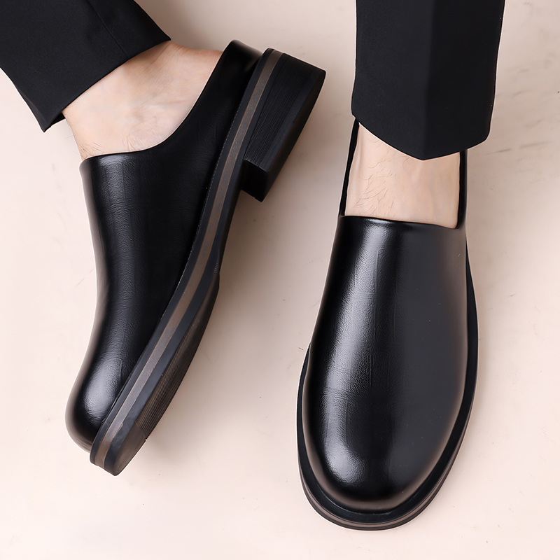 Men Slip-On Half Slippers, Thi - Flip Flop Leather Men 评论和价格