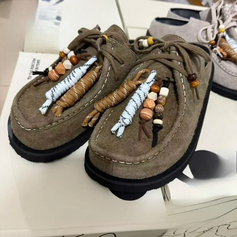 Women Men Clogs Cow Suede Leat - Flip Flop Leather Men 评论和价格