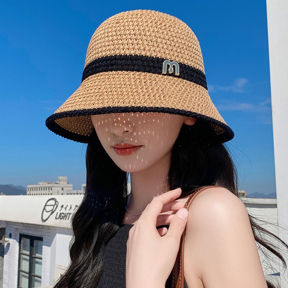 Fashion Elegant Bow Fisherman  - Bucket Hat Straw 评论和价格
