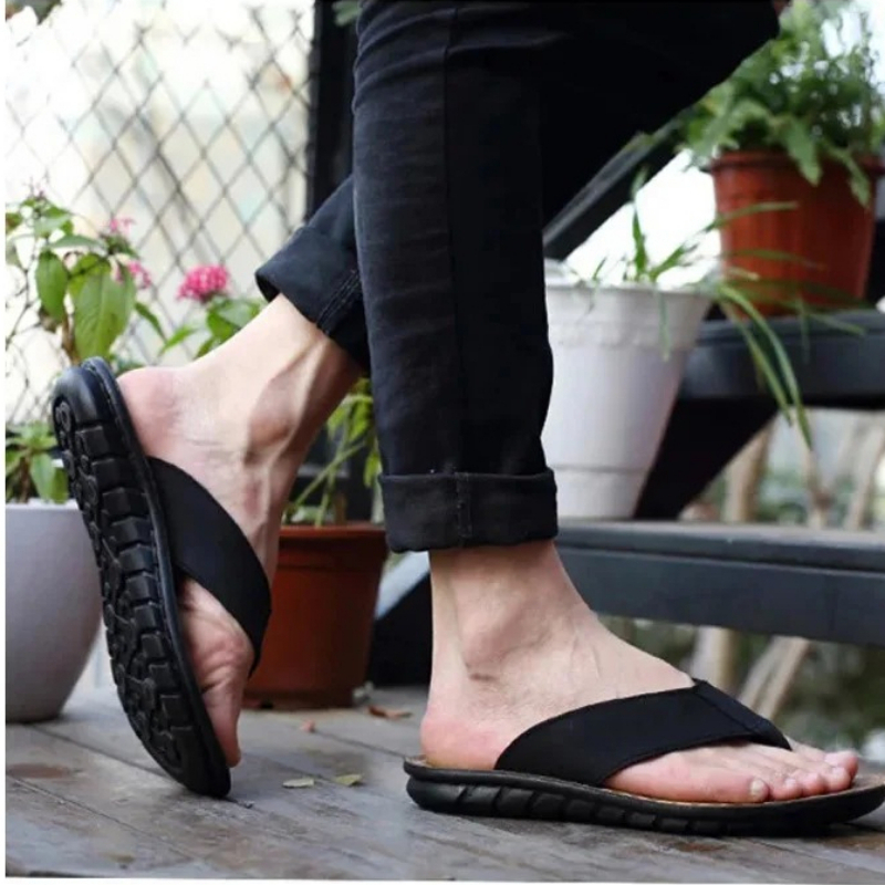 Roma Retro Man Slipper Solid C - Flip Flop Leather Men 评论和价格