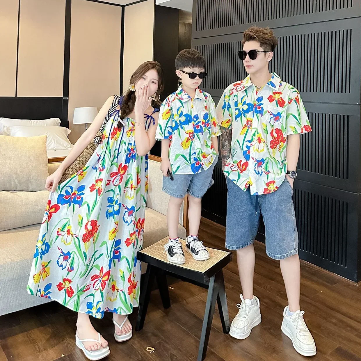 VacationClothes Korean Mommy a - Resort Shirt Floral 评论和价格