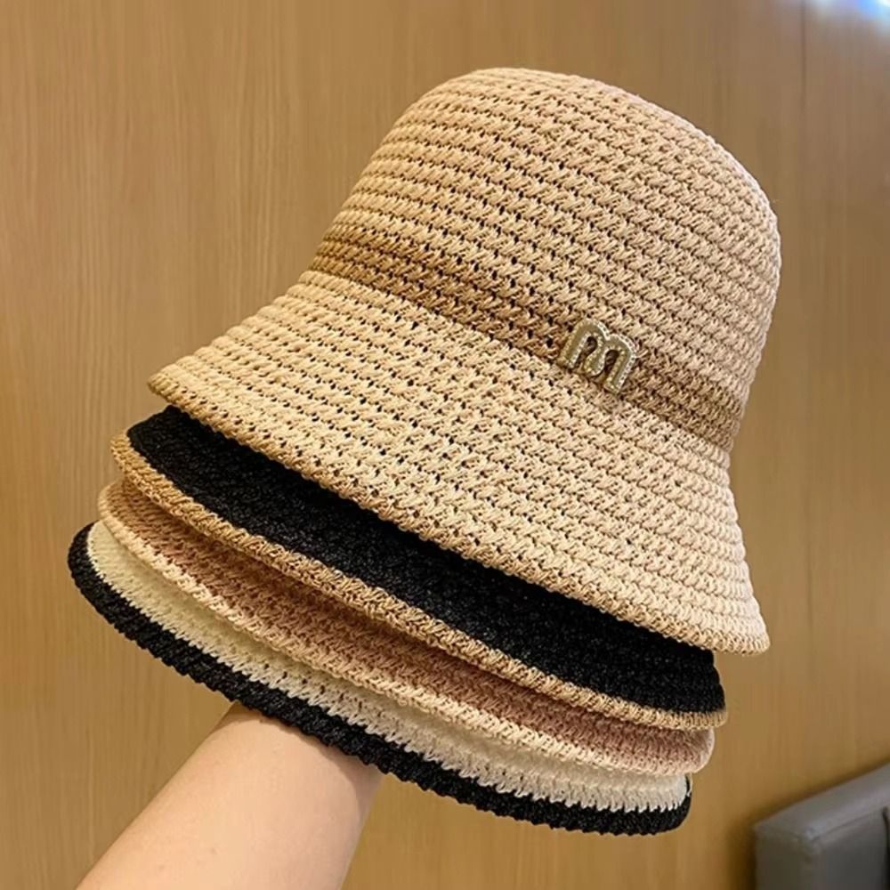 Elegant Bow Fisherman Hat Fold - Bucket Hat Straw 评论和价格