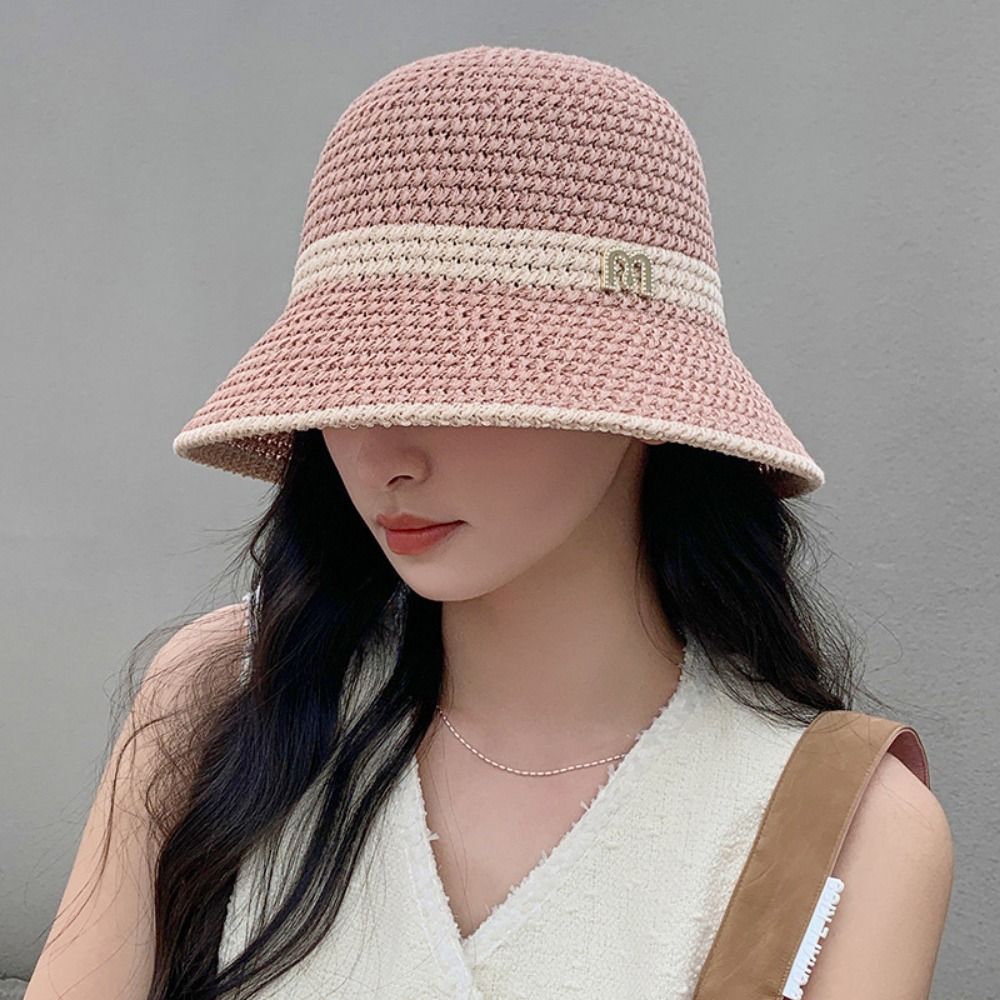 Elegant Bow Fisherman Hat Fold - Bucket Hat Straw 评论和价格