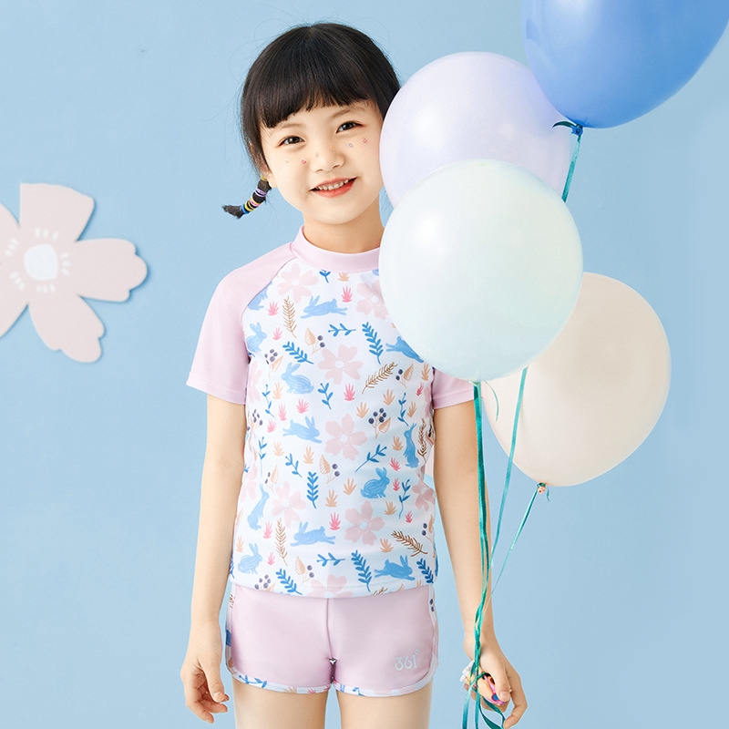 Girl Two Pieces WaterProof Spo - Swim Trunk Quick Dry 评论和价格