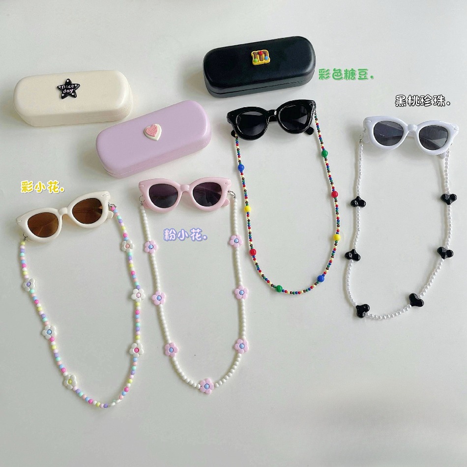 Cute Girls Heart Shape UV400 S - Sunglass Retainer Cord 评论和价格