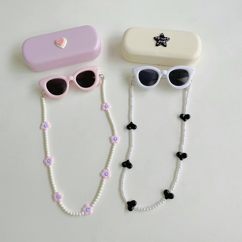 Cute Girls Heart Shape UV400 S - Sunglass Retainer Cord 评论和价格