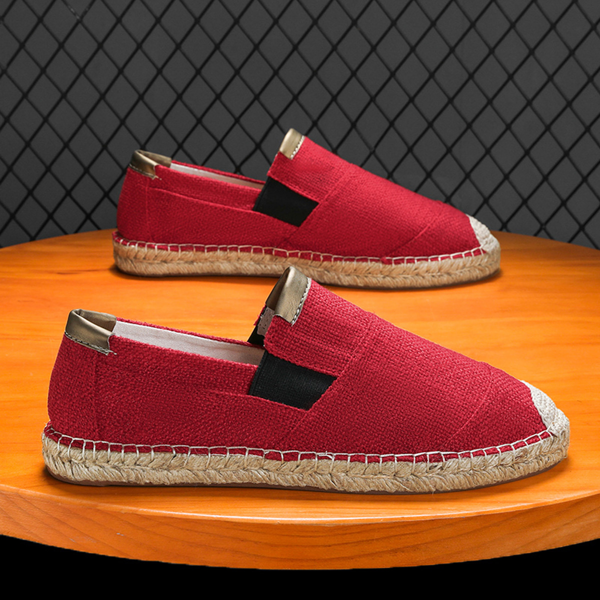 2025New Men Linen Casual Shoes - Espadrille Slip On 评论和价格