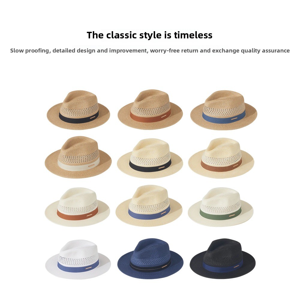 Big Size 60cm Panama Jazz Stra - Bucket Hat Straw 评论和价格