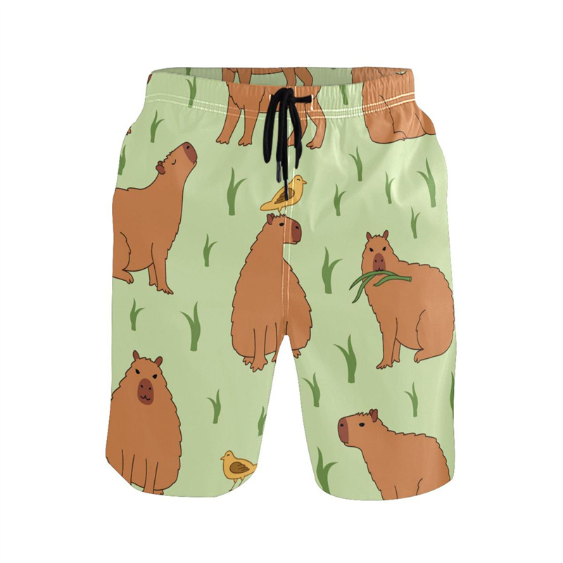 Cartoon Animal 3d Print Capyba - Trunks Board Surf 评论和价格