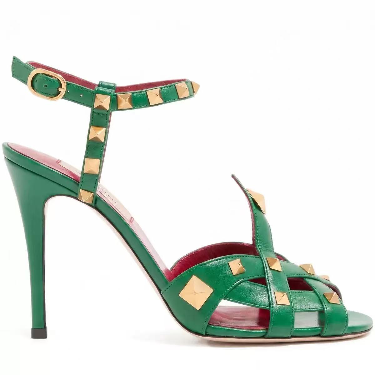 Women Roman Studded Sandals,10 - Casual Sandal Leather 评论和价格